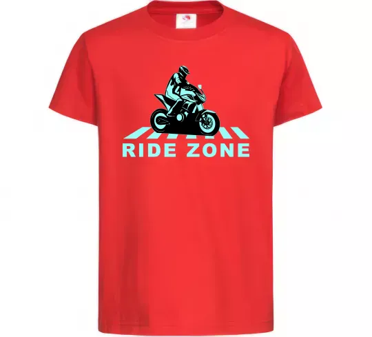 Дитяча футболка Ride Zone Червоний фото