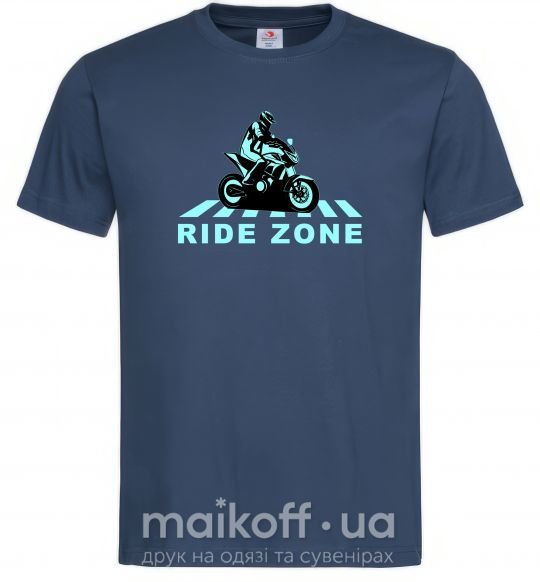 Чоловіча футболка Ride Zone Темно-синій фото