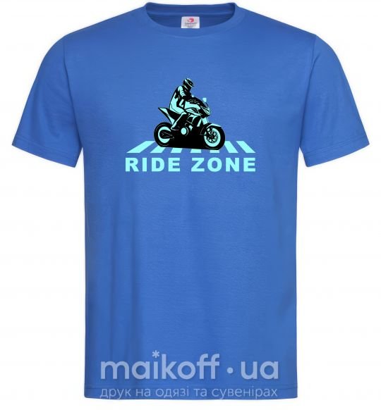 Чоловіча футболка Ride Zone Яскраво-синій фото