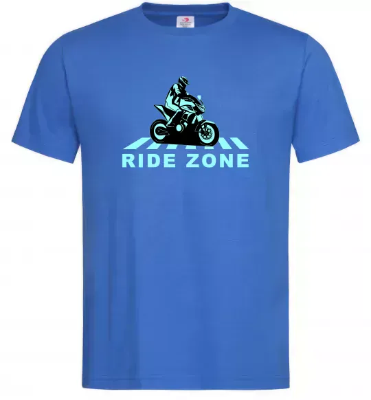 Чоловіча футболка Ride Zone Яскраво-синій фото