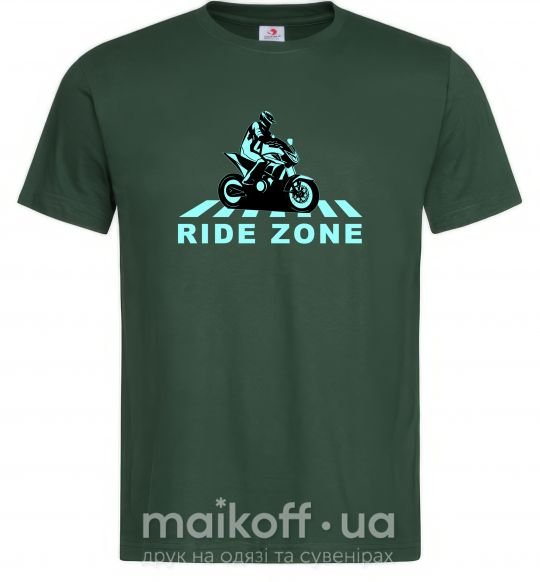 Чоловіча футболка Ride Zone Темно-зелений фото