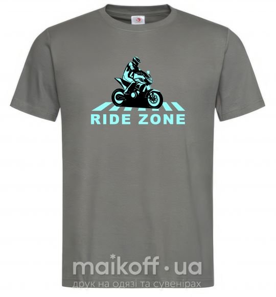Чоловіча футболка Ride Zone Графіт фото
