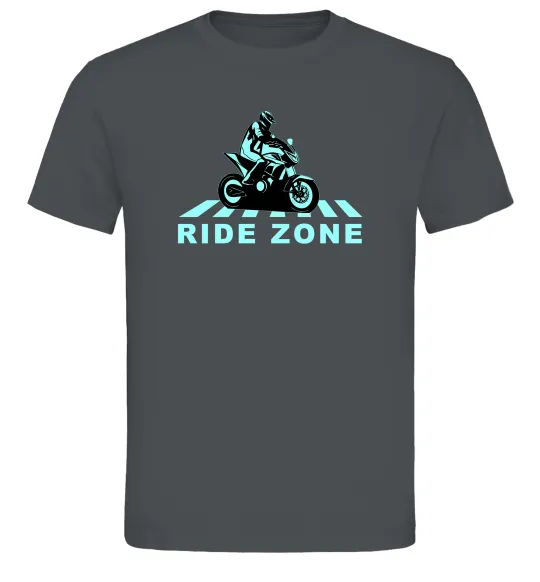 Чоловіча футболка Ride Zone Графіт фото