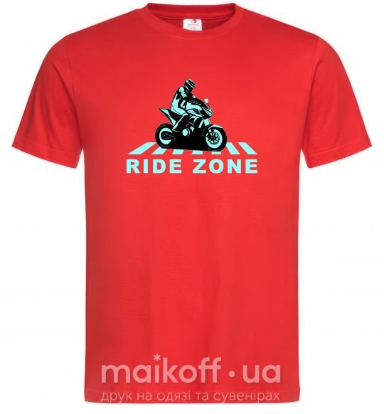 Чоловіча футболка Ride Zone Червоний фото