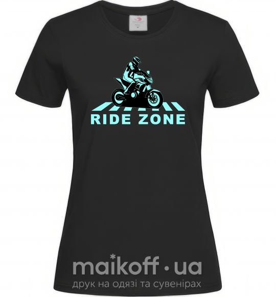 Жіноча футболка Ride Zone Чорний фото