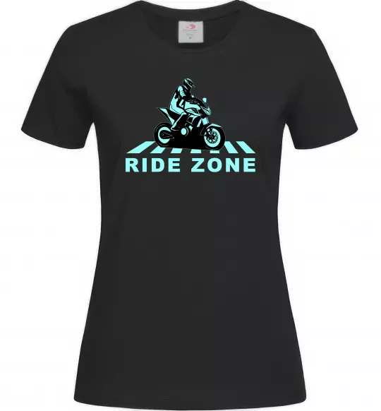 Женская футболка Ride Zone Черный фото