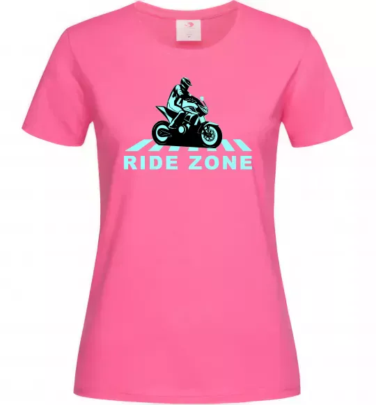 Женская футболка Ride Zone Ярко-розовый фото