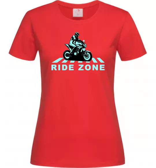 Женская футболка Ride Zone Красный фото