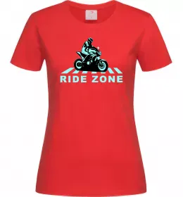 Жіноча футболка Ride Zone Червоний фото