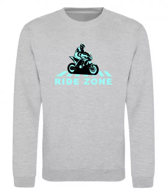Світшот Ride Zone Сірий меланж фото