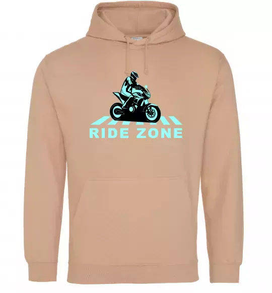 Чоловіча толстовка (худі) Ride Zone Пісочний фото