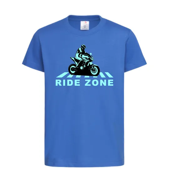 Дитяча футболка Ride Zone Яскраво-синій фото