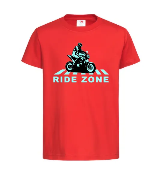 Дитяча футболка Ride Zone Червоний фото