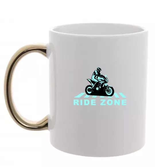 Чашка з кольоровою ручкою Ride Zone Золото фото