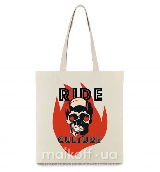 Еко-сумка Ride Culture Бежевий фото