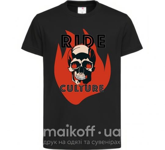 Дитяча футболка Ride Culture Чорний фото
