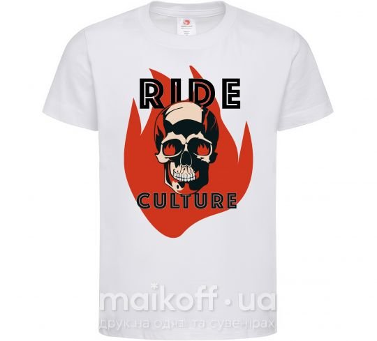 Детская футболка Ride Culture Белый фото