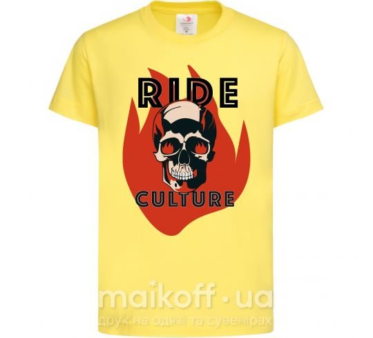 Дитяча футболка Ride Culture Лимонний фото
