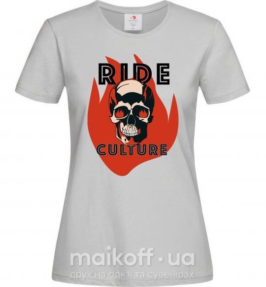 Жіноча футболка Ride Culture Сірий фото