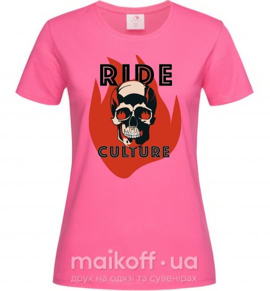 Жіноча футболка Ride Culture Яскраво-рожевий фото