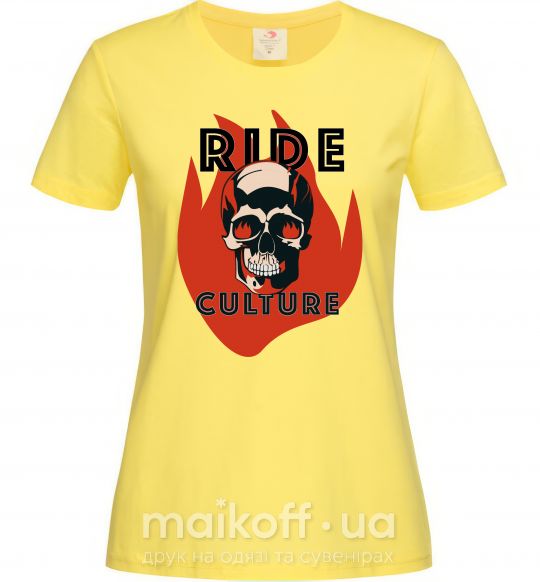 Жіноча футболка Ride Culture Лимонний фото