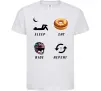 Дитяча футболка Sleep Eat Ride Repeat Білий Дитяча футболка Sleep Eat Ride Repeat Білий фото
