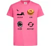 Дитяча футболка Sleep Eat Ride Repeat Яскраво-рожевий Дитяча футболка Sleep Eat Ride Repeat Яскраво-рожевий фото