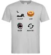 Мужская футболка Sleep Eat Ride Repeat Серый Мужская футболка Sleep Eat Ride Repeat Серый фото