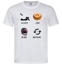 Мужская футболка Sleep Eat Ride Repeat Мужская футболка Sleep Eat Ride Repeat