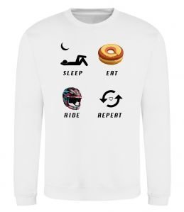 Світшот Sleep Eat Ride Repeat Світшот Sleep Eat Ride Repeat