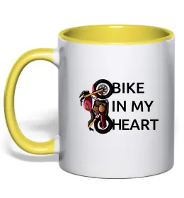 Чашка з кольоровою ручкою