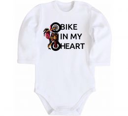 Дитячий бодік Bike in my heart