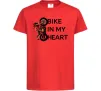 Дитяча футболка Bike in my heart Червоний Дитяча футболка Bike in my heart Червоний фото