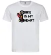 Чоловіча футболка Bike in my heart Білий Чоловіча футболка Bike in my heart Білий фото