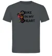 Чоловіча футболка Bike in my heart Графіт Чоловіча футболка Bike in my heart Графіт фото