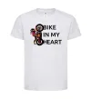Детская футболка Bike in my heart Белый фото