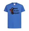 Детская футболка Bike in my heart Ярко-синий фото