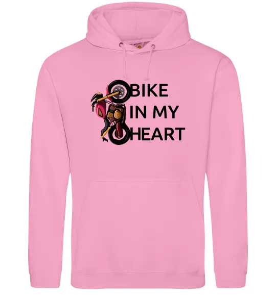 Жіноча толстовка (худі) Bike in my heart Рожевий фото