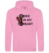 Жіноча толстовка (худі) Bike in my heart Рожевий фото