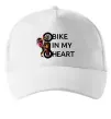Кепка Bike in my heart Белый Кепка Bike in my heart Белый фото