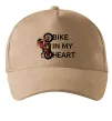 Кепка Bike in my heart Песочный фото