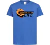 Детская футболка Motorcycle Life Ярко-синий Детская футболка Motorcycle Life Ярко-синий фото