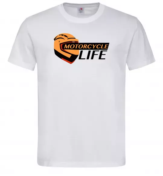 Чоловіча футболка Motorcycle Life Білий фото