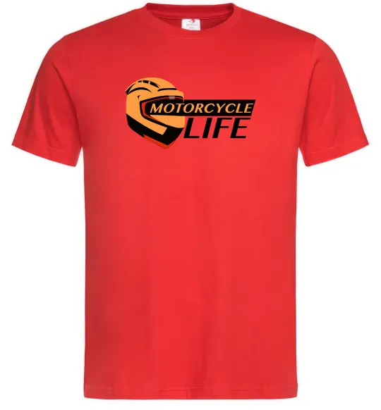 Чоловіча футболка Motorcycle Life Червоний фото