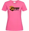 Жіноча футболка Motorcycle Life Яскраво-рожевий фото