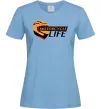 Жіноча футболка Motorcycle Life Блакитний фото