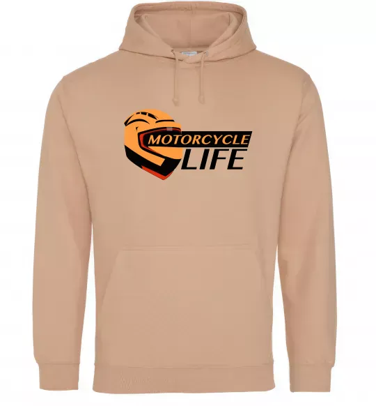 Жіноча толстовка (худі) Motorcycle Life Пісочний фото