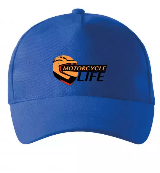 Кепка Motorcycle Life Ярко-синий фото