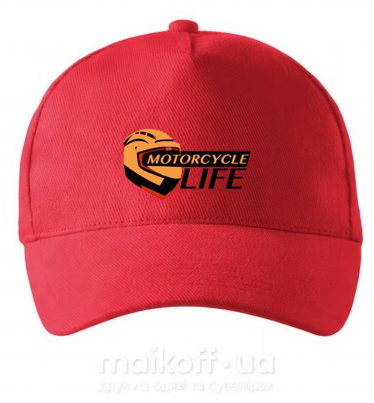 Кепка Motorcycle Life Красный фото