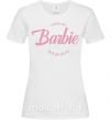 Жіноча футболка Barbie lets go party_ L Білий фото